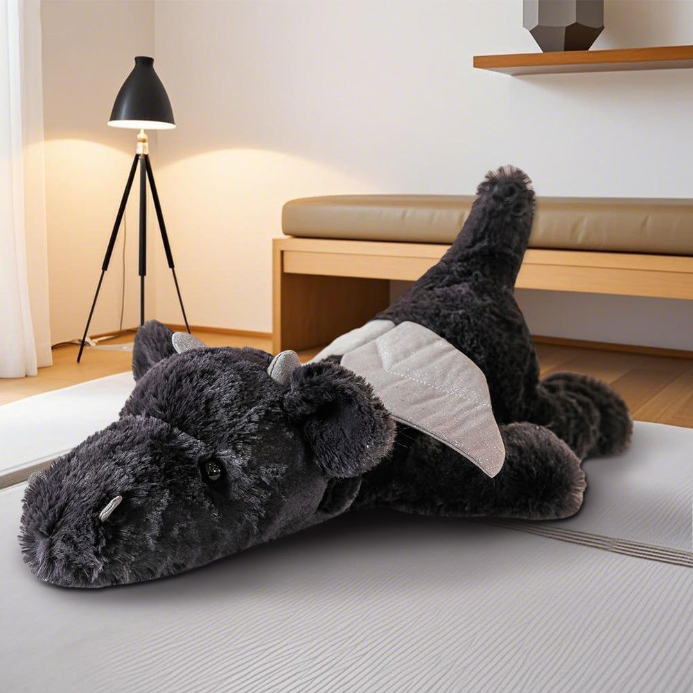 Gisqis dragon stuffed animal, 23.6-inch size, ideal for cozy bedtime hugs.