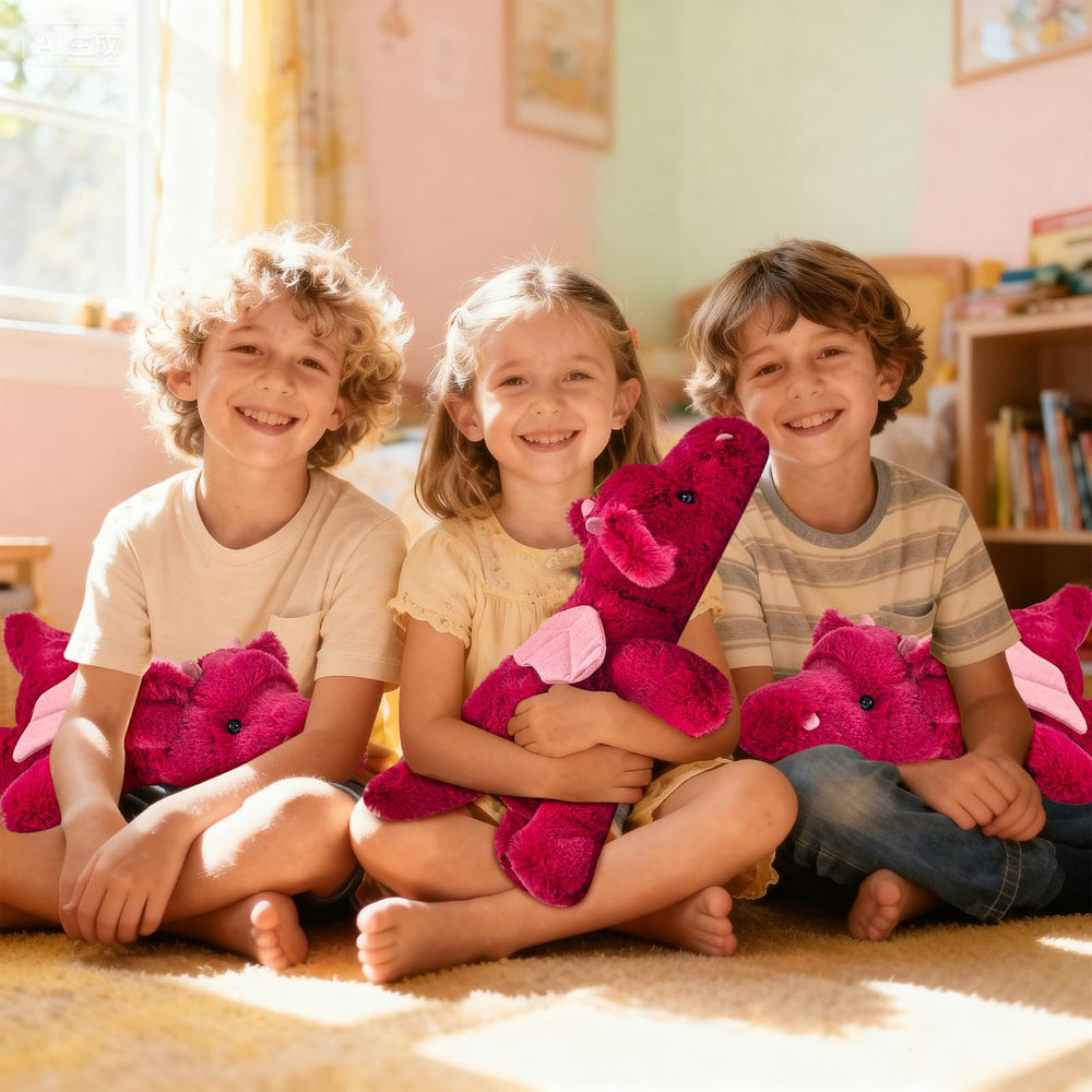 Gisqis premium cotton dragon plush meets safety standards for safe play.