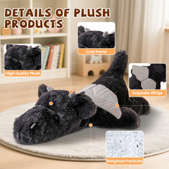 Gisqis soft dragon plush materials show safe, high-quality fabric.