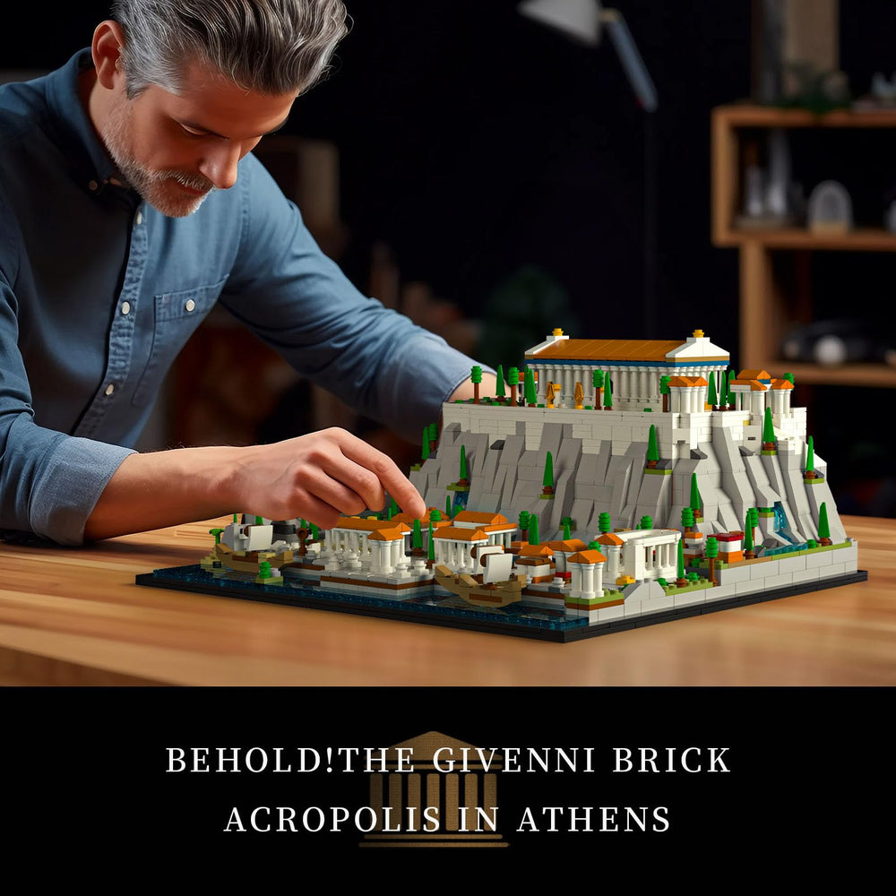 Givenni Acropolis gift set suits architecture lovers and hobbyists seeking a premium collectible.