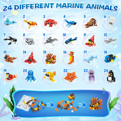 Giveuplay animal building blocks in vivid colors for creative 3D art