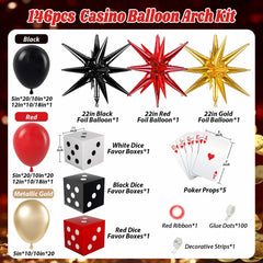 GIZIUXNE random pokers decor adds playful casino vibes to celebrations
