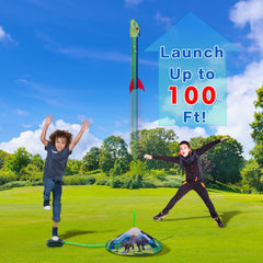 Gizzjoy foam dino rockets designed for safe, repeated flights.