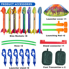 Gizzjoy compact launcher disassembled for easy storage and transport