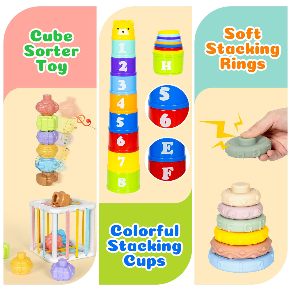 GJOF2YK cube sorter toy for sorting and memory skills.
