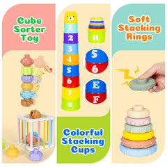 GJOF2YK cube sorter toy for sorting and memory skills.