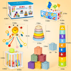 GJOF2YK soft stacking rings for tactile gripping and dexterity.