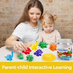 GKDOMS dinosaur letters set teaches uppercase and lowercase recognition for preschool learners