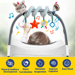 GKDOMS distorting mirror with satin ribbons supports reflection and tactile learning