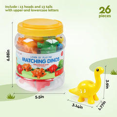 GKDOMS educational dino matching toy supports interactive early literacy and fine motor practice