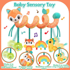GKDOMS fox plush hanging toy offers soft, safe play.