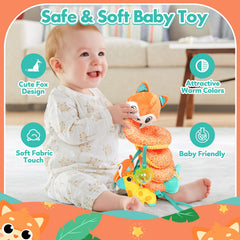 GKDOMS rainbow clacker toy provides engaging sounds during rides.