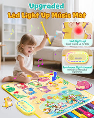 Gleamkid foldable portable piano mat designed for travel