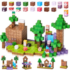 Gleamkid grasslands and forest pieces support creative world-building and cooperative building.