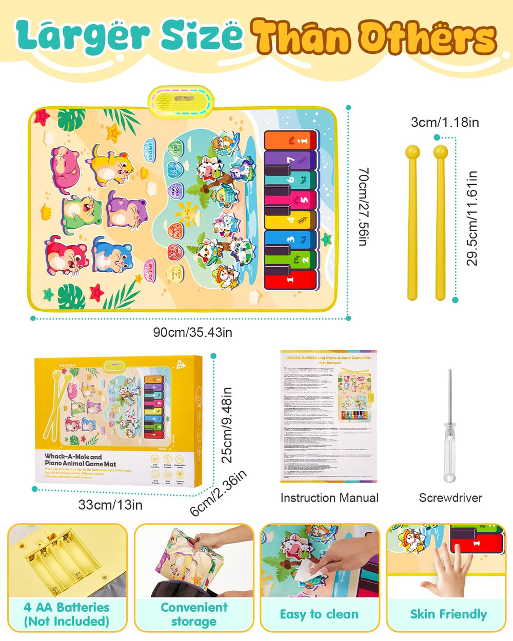 Gleamkid light-up moles and hammers for engaging play
