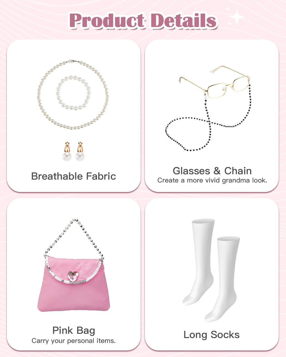 Gleamkid old-lady-ear-cuffs coordinate accessories