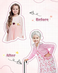 Gleamkid old-lady-wig providing realistic grandma look with comfortable fit