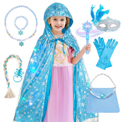 Gleamkid princess dress-up bag for organized, on-the-go play