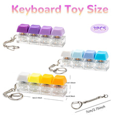 Gliging keyboard fidget yellow gradient promotes visual calm and concentration.