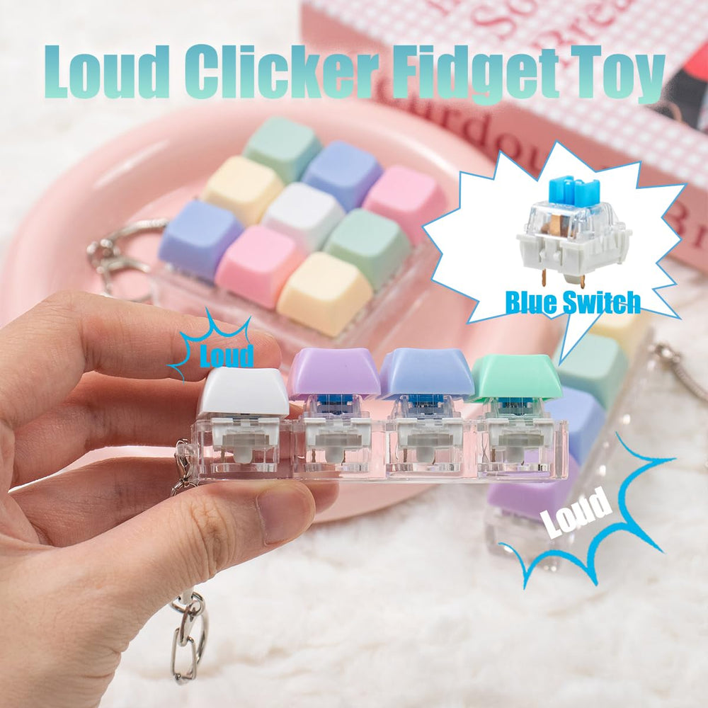 Gliging blue keychain attachment for easy carry