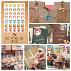 Cupcake toppers and decorations from Glittery Garden kit