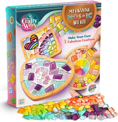 Glittery Garden unicorn coaster mosaic sparkles for kid-friendly decor projects