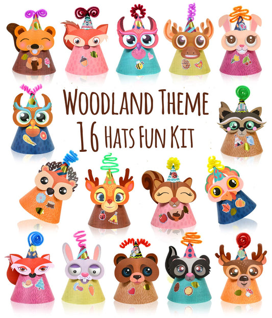 Glittery Garden woodland hats kit packaging for festive crafting and gifting