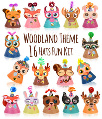 Glittery Garden woodland hats kit packaging for festive crafting and gifting