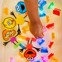 Glo Pals bath-time setup for sensory and imaginative play