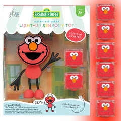 Glo Pals Elmo water-activated cubes glow during bath time play