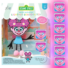 Glo Pals Abby Cadabby water activated cubes glow for engaging bath time sensory play.