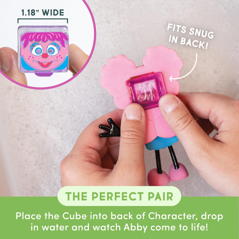 Glo Pals Julia character with flexible arms enhances imaginative bath time play.
