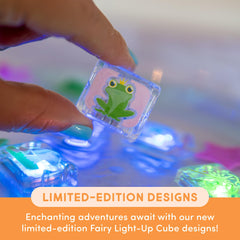 Glo Pals Auto bath cubes glow in water, turning bath time into a bright interactive moment