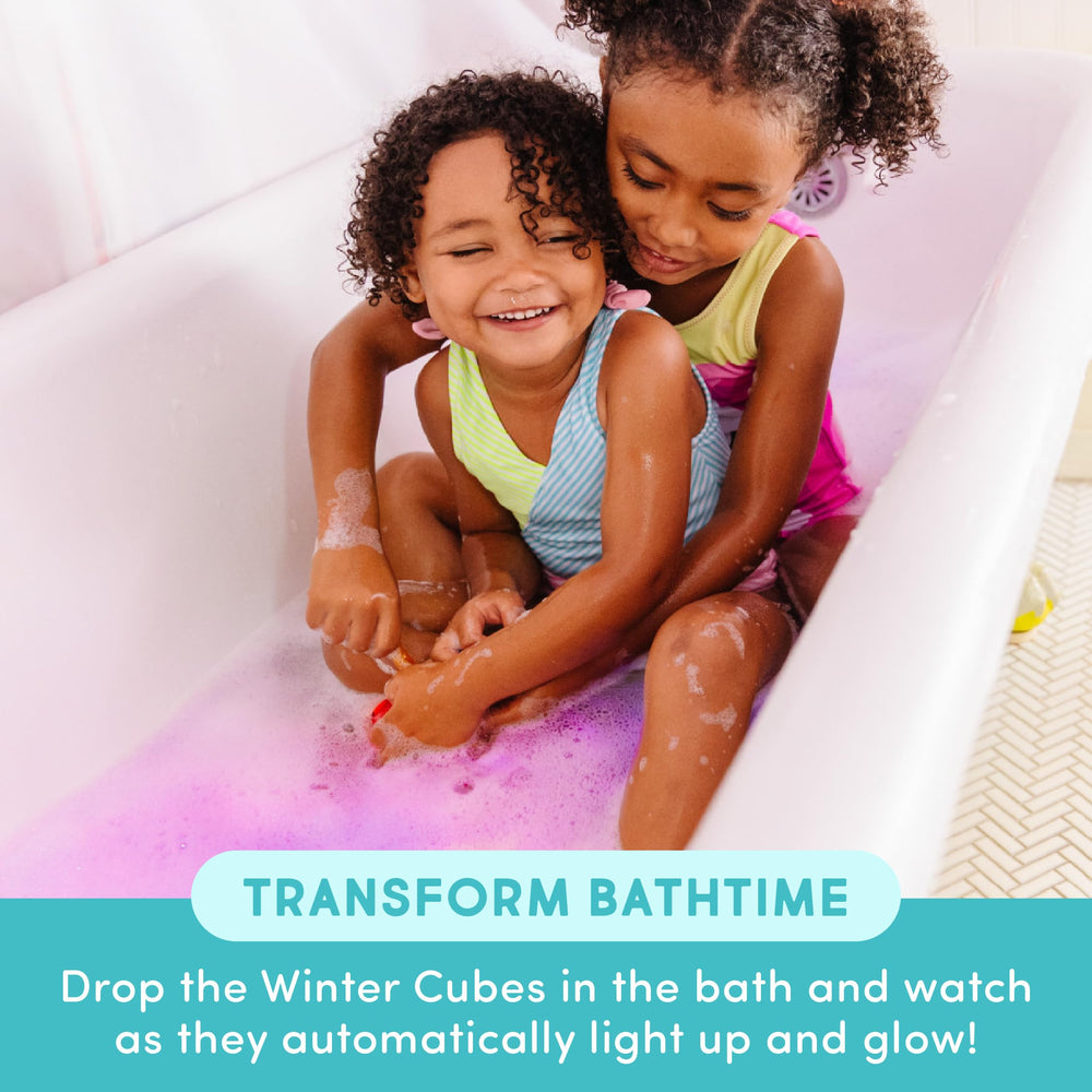 Glo Pals Daniel Tiger design bath cube lights up for color recognition and fine motor practice
