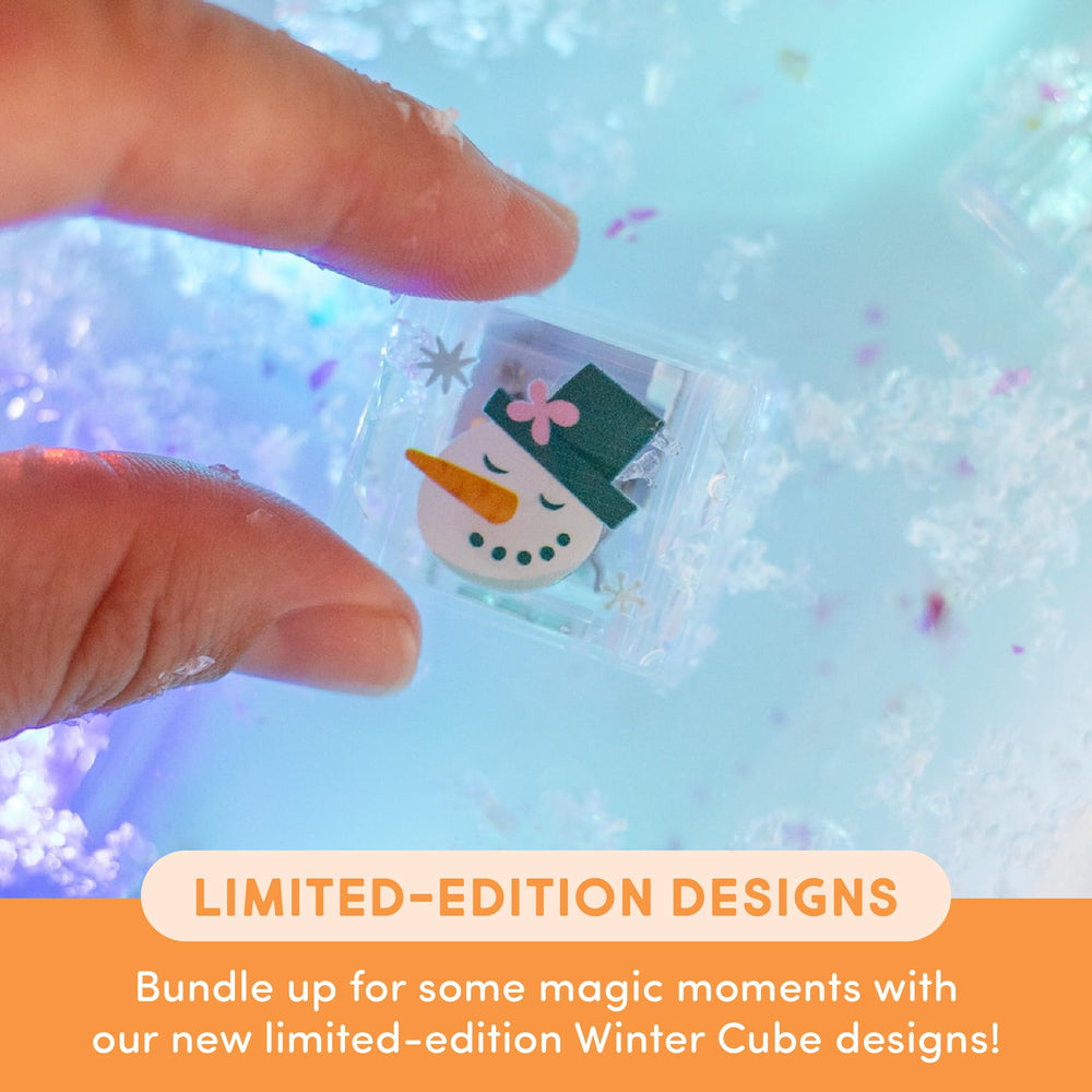 Glo Pals Fairy design bath cube glows vividly for imaginative sensory play