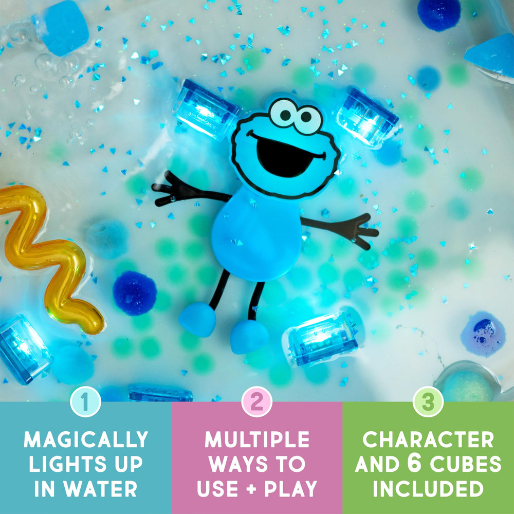 Glo Pals Julia cubes shown in bright colors for tactile exploration.