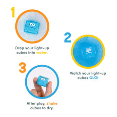 Long-lasting illumination up to 16 hours per cube for extended play.