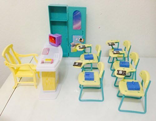 Gloria dollhouse classroom set; doll not included