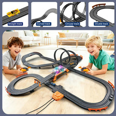 Glorryearst 32-foot track length provides ample racing space for teams.