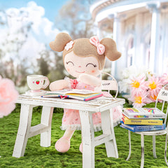 Gloveleya baby doll fabric close-up showing soft texture and safety