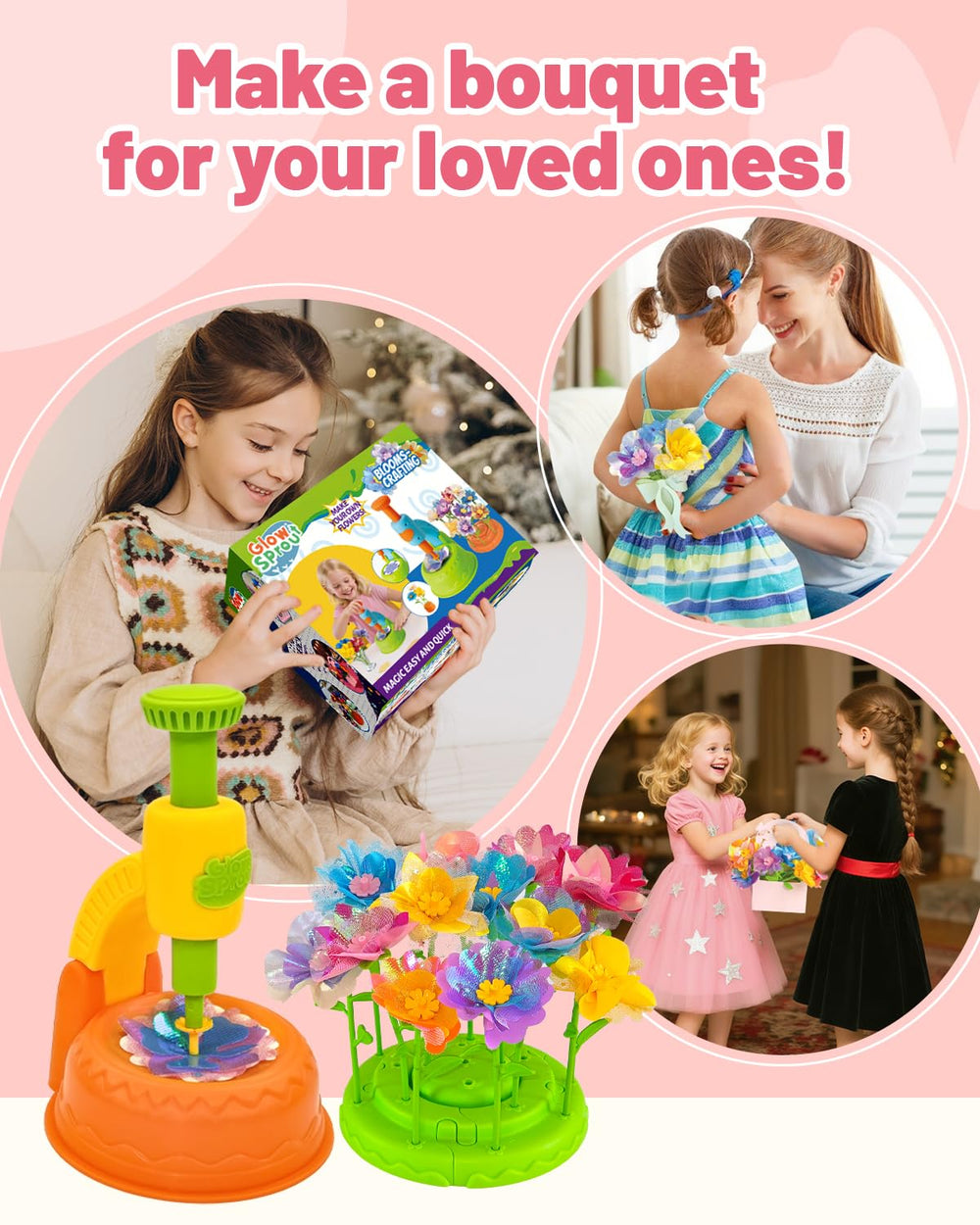 Gift-ready Glowsprout arts and crafts set ideal for birthdays and holidays.