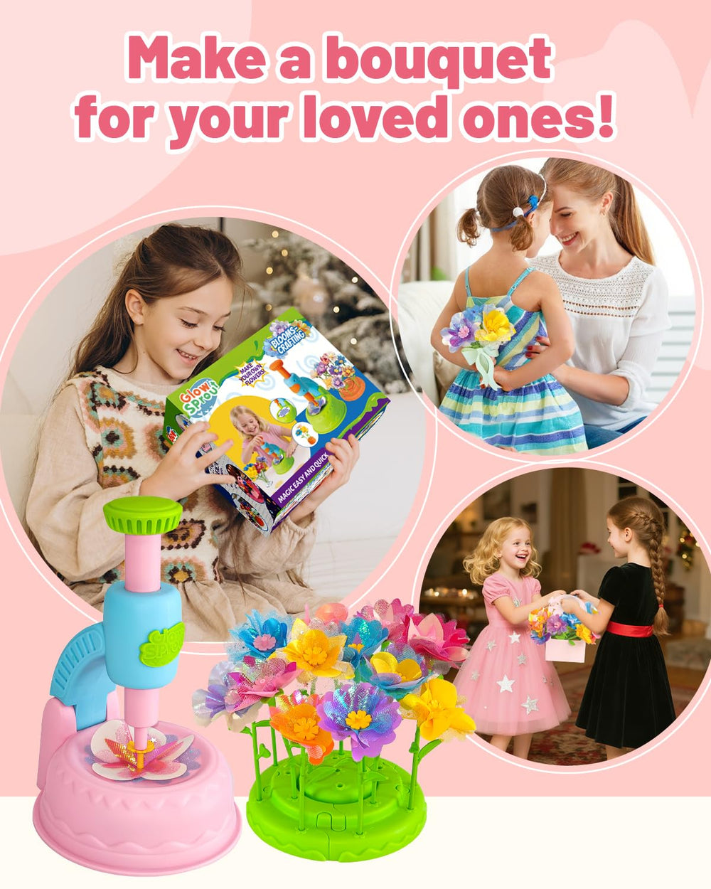 Glowsprout gift-ready flower kit ideal for kids ages 4-10