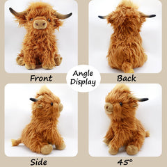 Gluutoyashop Highland Cows plush 11in gift ready plush for holidays and birthdays