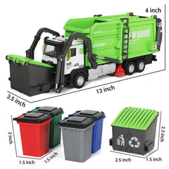 GLW Toddlers Garbage Truck rear bin showcasing color-coded sorting setup.