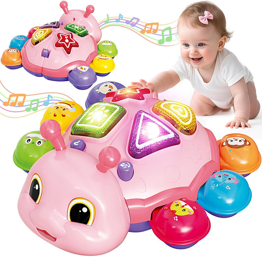 GMAOPHY baby crawling toy ladybug pink encouraging movement during tummy time