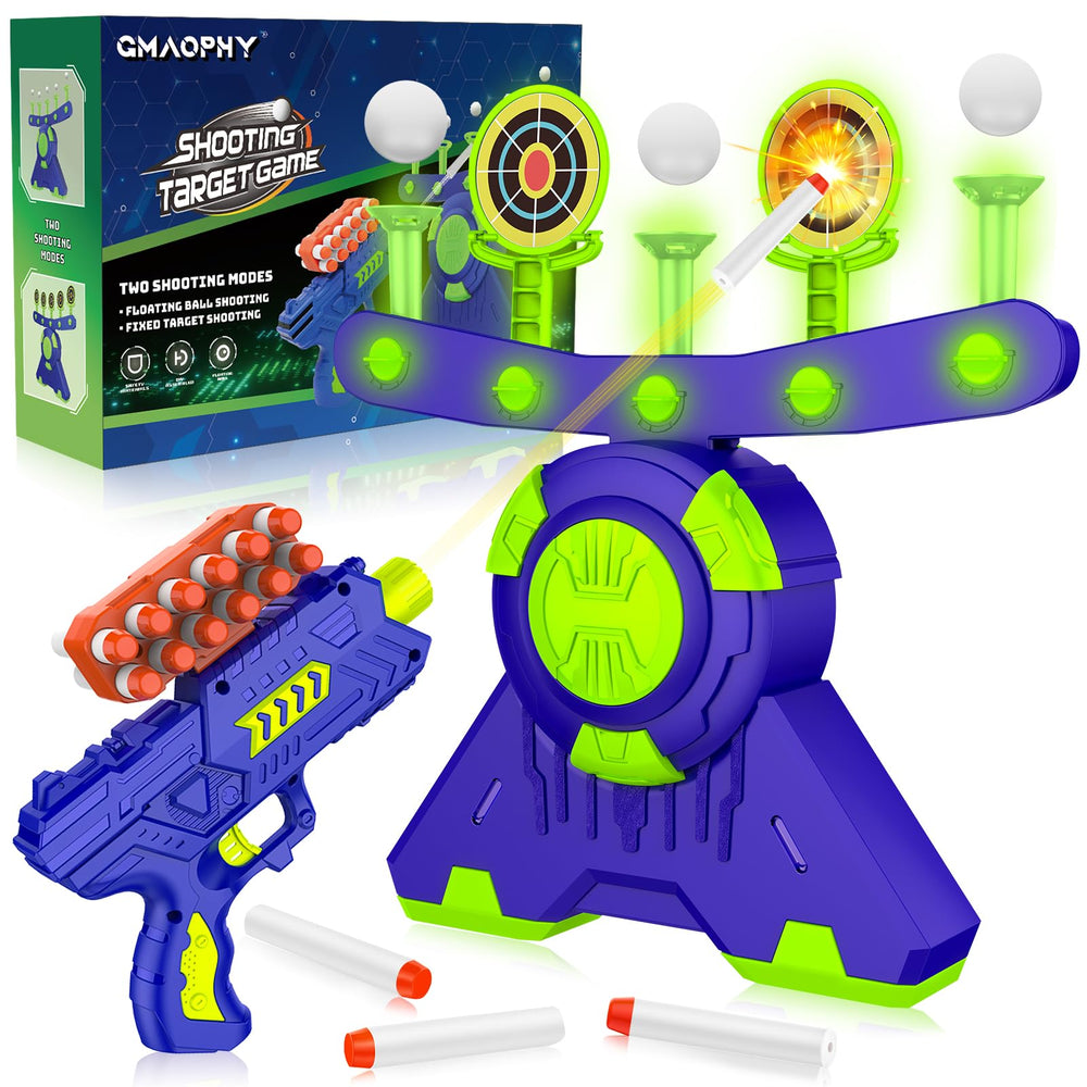 GMAOPHY glow-in-the-dark floating targets for indoor play and nighttime visibility.