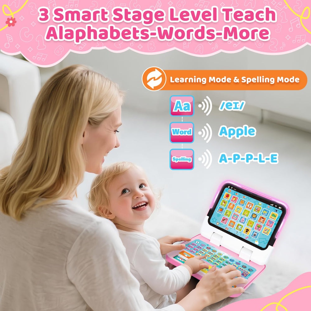 GMAOPHY learning laptop with music and lights boosting sensory play and engagement
