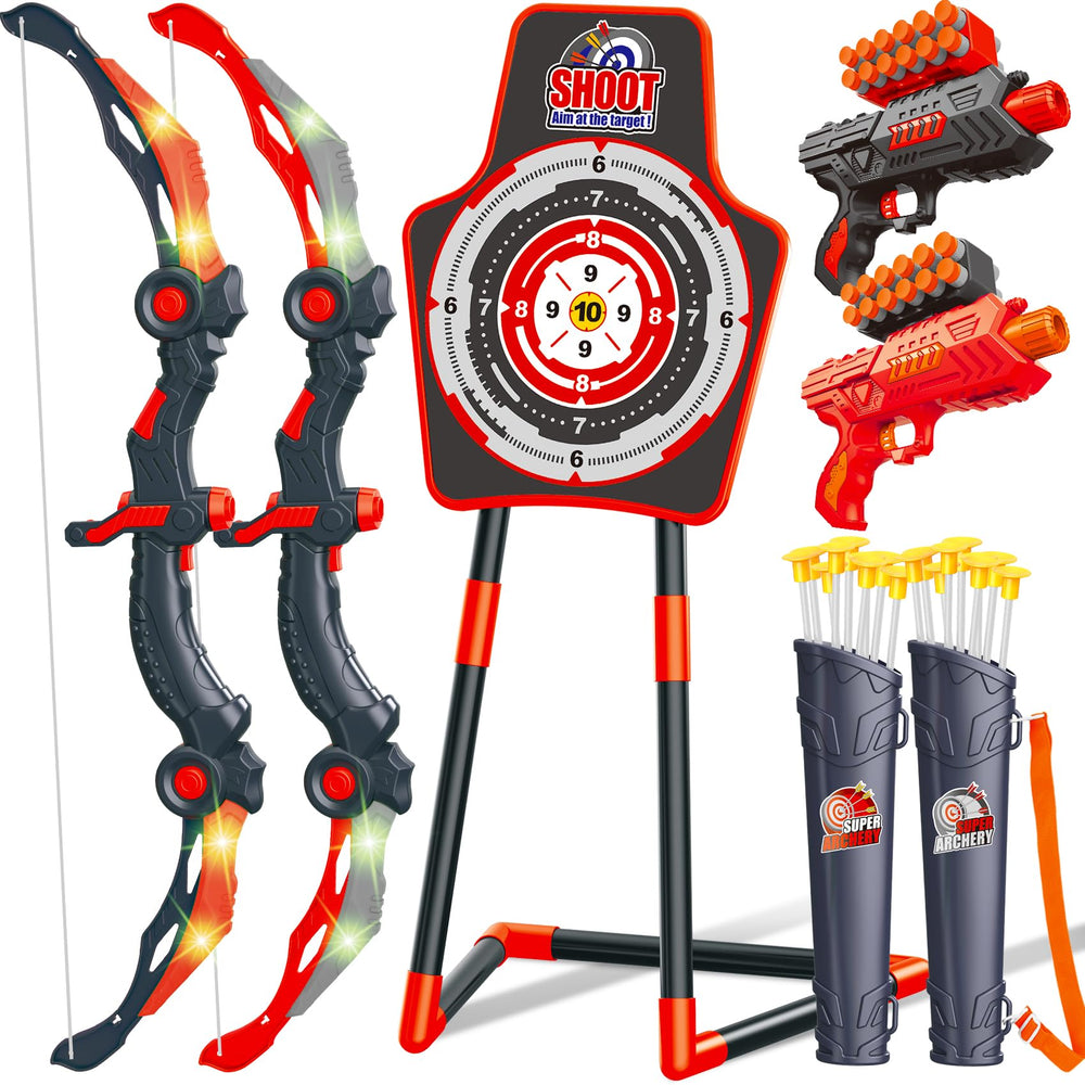 GMAOPHY LED archery bow with flashing lights for nighttime play.