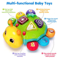 GMAOPHY musical ladybug toy with lights and sound supports sensory exploration.