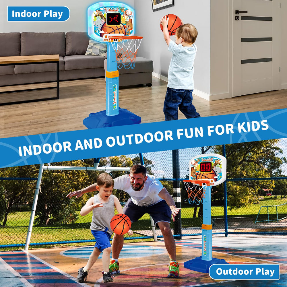 GMAOPHY included soft balls fit little hands for safe indoor practice.